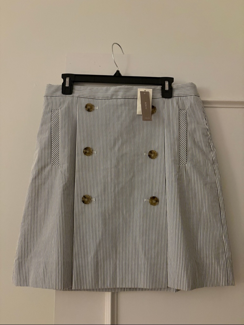 JCREW  Blue and White Striped Skirt NWT Size 12T